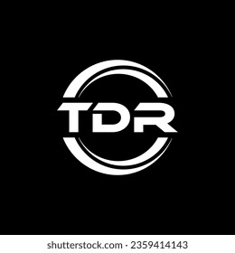 TDR Logo Design, Inspiration for a Unique Identity. Modern Elegance and Creative Design. Watermark Your Success with the Striking this Logo.