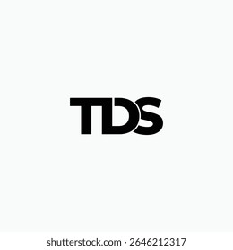 tds letter logo fully editable vector template