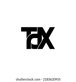 tdx initial letter monogram logo design