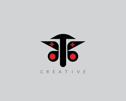 TE Creative Initial Latter Logo . Company Logo.