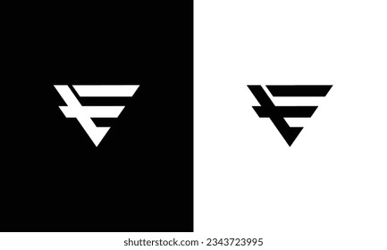 te e minimal logo icon design vector