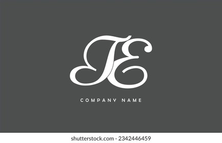 TE, ET Abstract Letters Logo Monogram