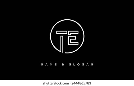 TE, ET Abstract Letters Logo Monogram