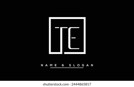 TE, ET Abstract Letters Logo Monogram