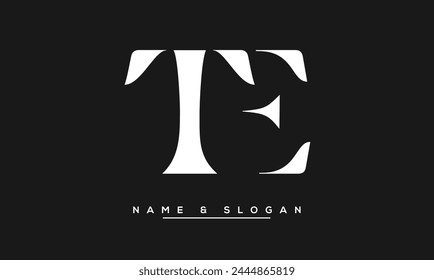 TE, ET Abstract Letters Logo Monogram