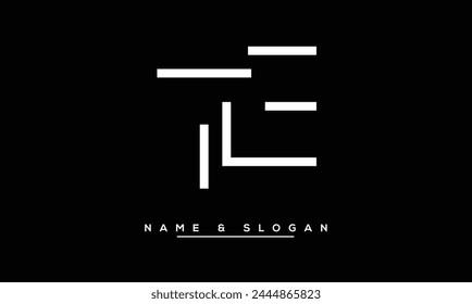 TE, ET Abstract Letters Logo Monogram