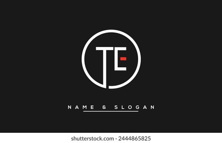 TE, ET Abstract Letters Logo Monogram