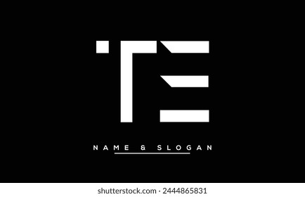 TE, ET Abstract Letters Logo Monogram
