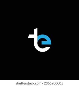 TE or ET abstract outstanding professional business awesome artistic branding company different colors illustration logo