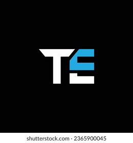 TE or ET abstract outstanding professional business awesome artistic branding company different colors illustration logo