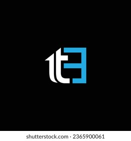 TE or ET abstract outstanding professional business awesome artistic branding company different colors illustration logo