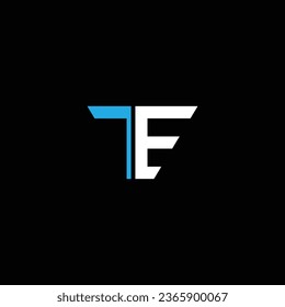 TE or ET abstract outstanding professional business awesome artistic branding company different colors illustration logo