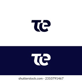 TE, ET letter modern branding logo