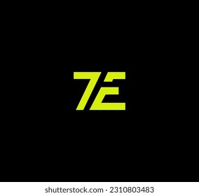 TE, ET letter modern branding logo