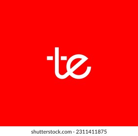 TE, ET letter modern branding logo