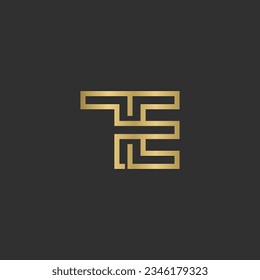 E- oder ET-Logo und Icon-Design
