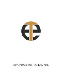 TE or ET logo and icon design