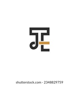 TE or ET logo and icon design