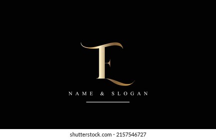 TE, ET, T, E Abstract Letters Logo Monogram