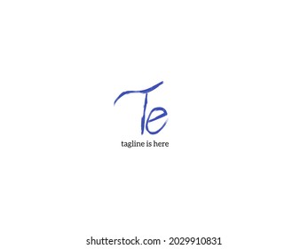 El vector inicial de la plantilla de logotipo de escritura a mano