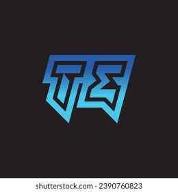 TE initial inspiration logo design esport and gaming clan ideas