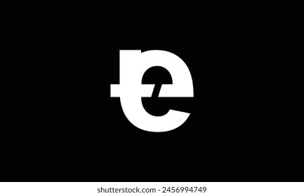 TE Initial Letter Logo design vector template