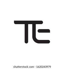 TE initial letter logo template vector icon design