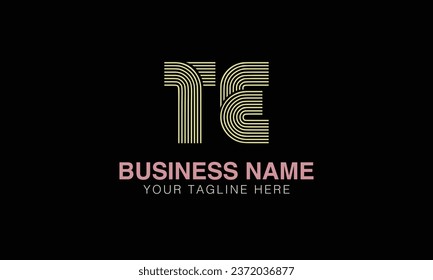 TE initial logo | initial based abstract modern minimal creative logo, vector template image. luxury logotype , real estate homie . typography . initials 