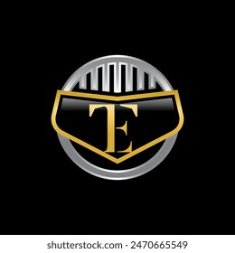 TE initial logo luxury and stylish concept for company car or logo as your inspirational.EPS 10