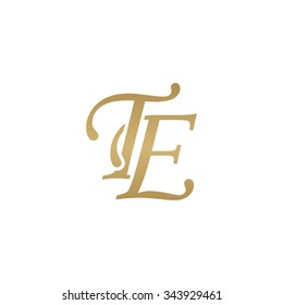 TE initial monogram logo