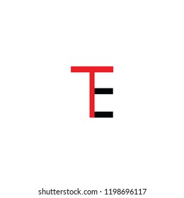 te letter logo