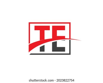 TE Letter Logo Design template