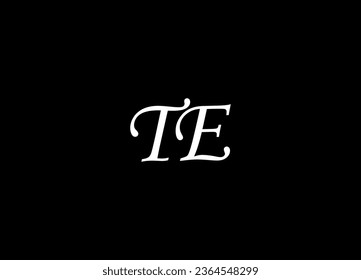 TE letter logo design and vector logo design