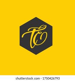 TE letter logo initials design in vector format.