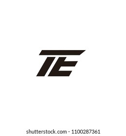 TE LETTER LOGO VECTOR