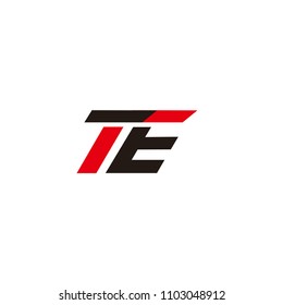 Te Letter Logo Vector