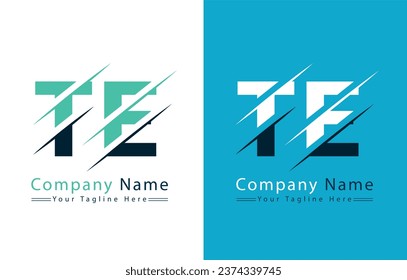 TE Letter Logo Vector Design Template Elements