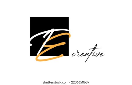 TE-Buchstaben kreatives, modernes Schriftlogo-Design
