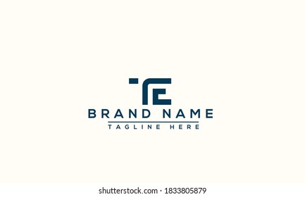 TE Logo Design Template Vector Graphic Branding Element.