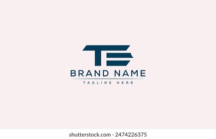 TE logo Design Template Vector Graphic Branding Element