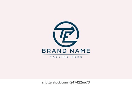 TE logo Design Template Vector Graphic Branding Element