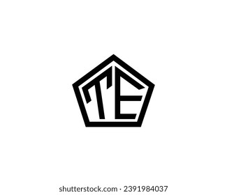TE logo design vector template