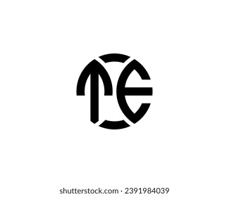 TE logo design vector template