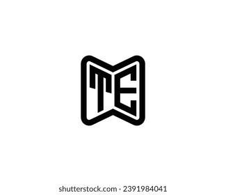 TE logo design vector template