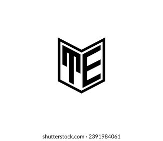 TE logo design vector template