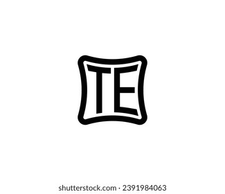 TE logo design vector template