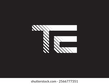 TE logo desing and monogram logo
