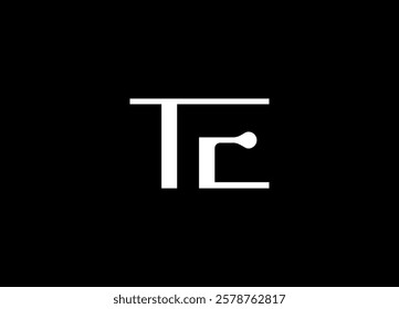 TE logo desing and monogram logo
