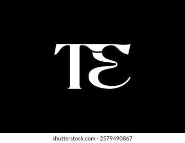 TE logo desing and monogram logo
