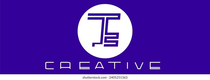 TE logo identity alphabet abstract outline icon vector template